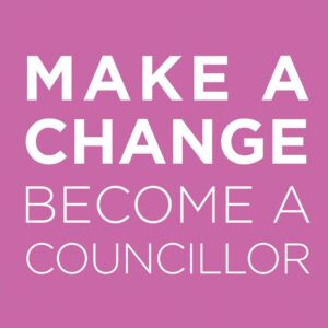 make a difference become a councillor square logo